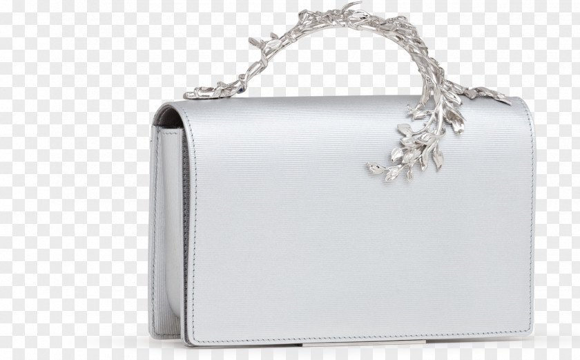 Silver Handbag Ralph & Russo Sequin Leather PNG