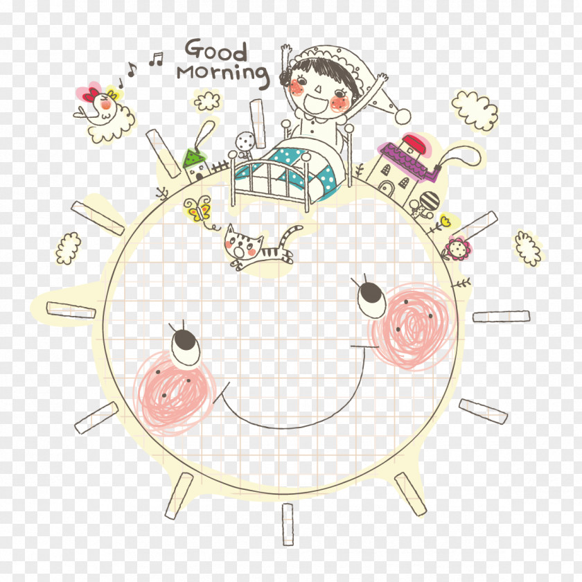 Smiling Sun South Korea Drawing Line Art Cartoon PNG