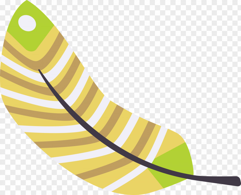 Banana Angle Yellow Line Meter PNG