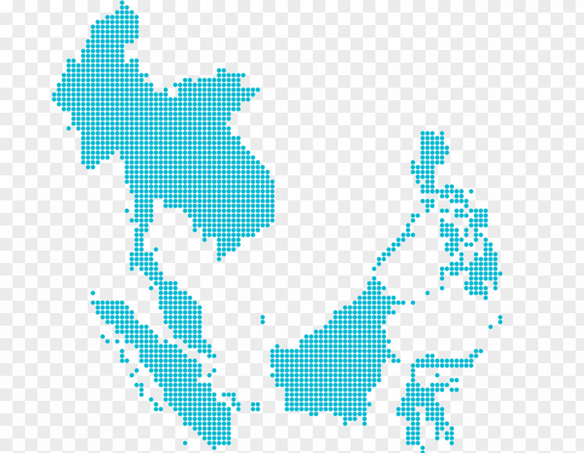 Dotted Map Cambodia Association Of Southeast Asian Nations Vietnam ASEAN Economic Community Summit PNG