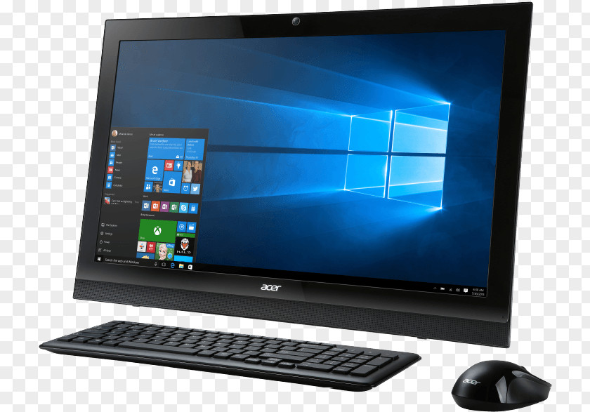 Laptop All-in-one Intel Atom Acer Aspire Multi-core Processor PNG