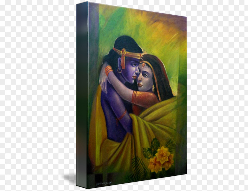 Radha Krishna Painting Art PNG