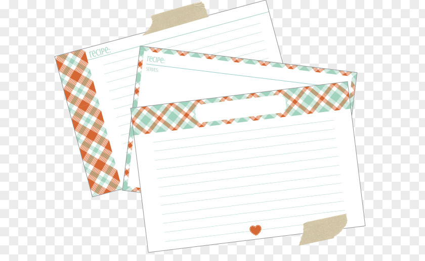 Recipe Card Paper Line PNG