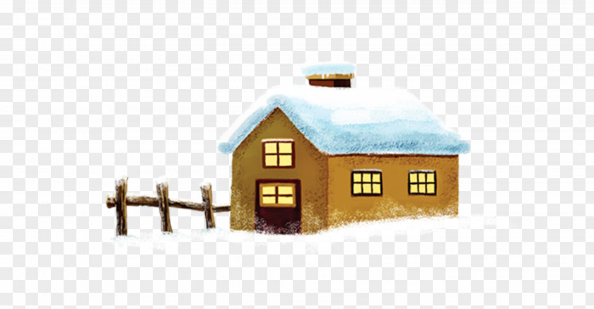 Snow House Winter PNG