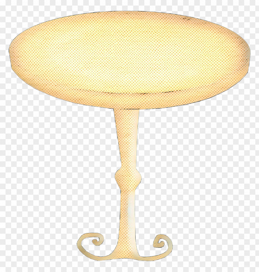 Beige Lamp Table Cartoon PNG