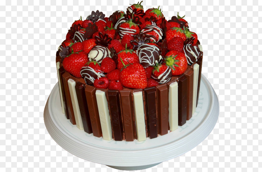 Chocolate Cake White Kit Kat Birthday PNG