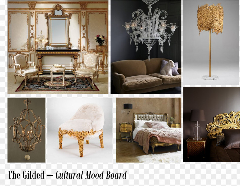 Design Mood Board Interior Services Baroque Architecture Living Room PNG