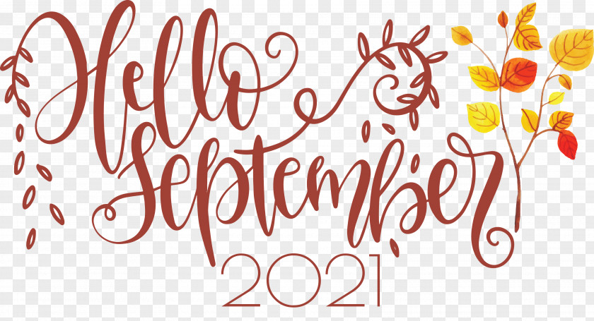 Hello September September PNG