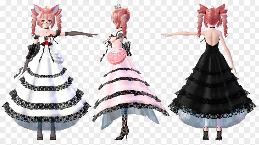 Animtree Hatsune Miku Dress MikuMikuDance Clothing Lace PNG