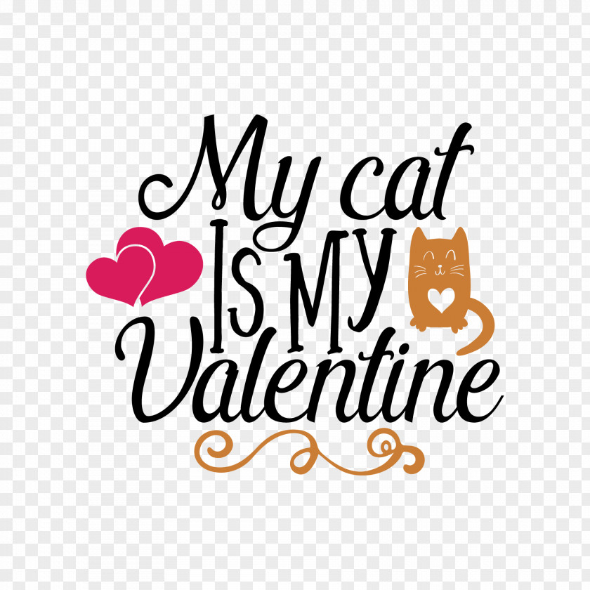 Cat Valentine's Day CorelDRAW Cricut PNG