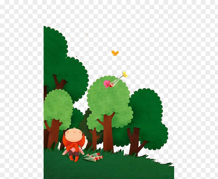 Fairy Forest Cartoon Tale Illustration PNG