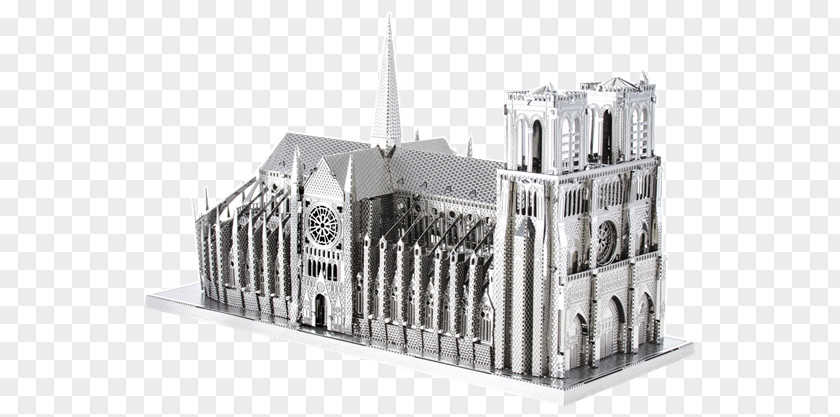 Paris Notre Dame Notre-Dame De Cathedral Gotická Katedrála Metal Building PNG