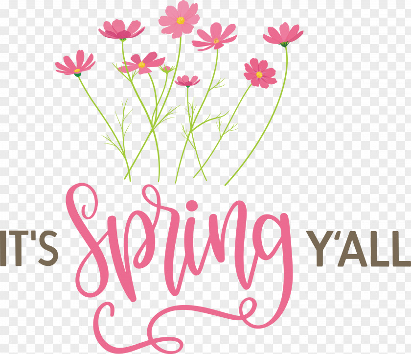 Spring Quote Message PNG