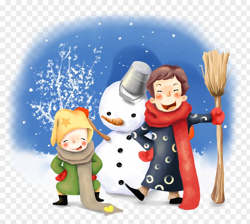 Winter Snowman Children Desktop Wallpaper Animation Mobile Phones Drawing PNG