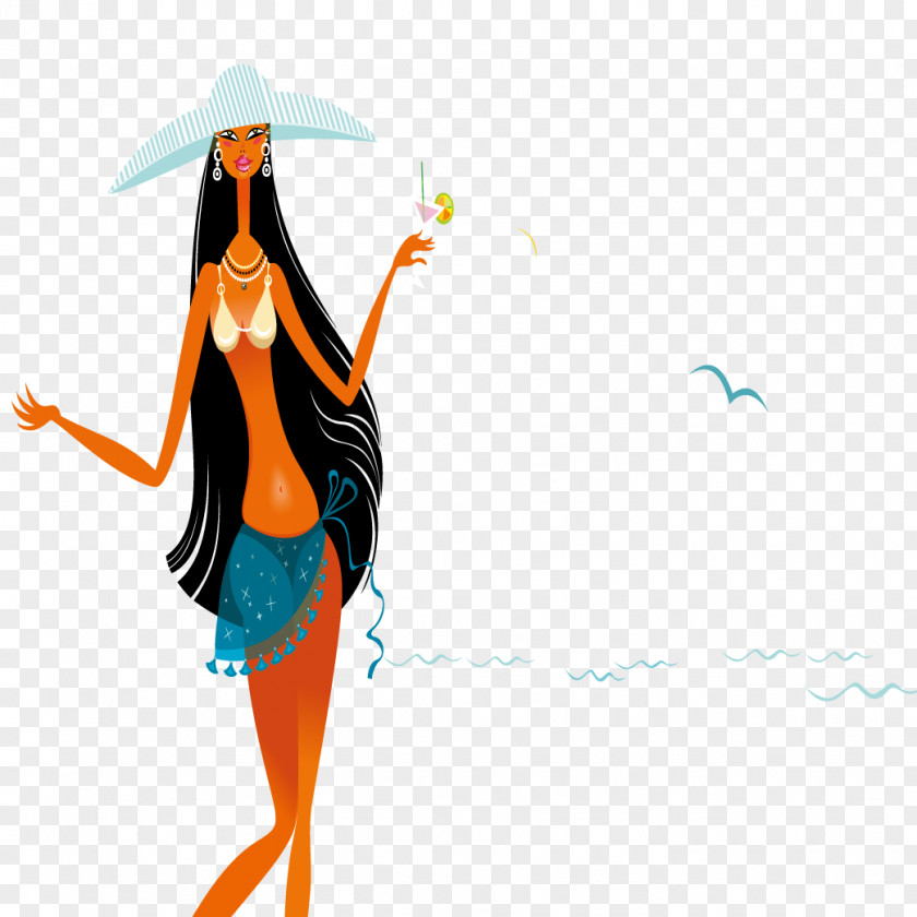 Women's Beach Sandy PNG