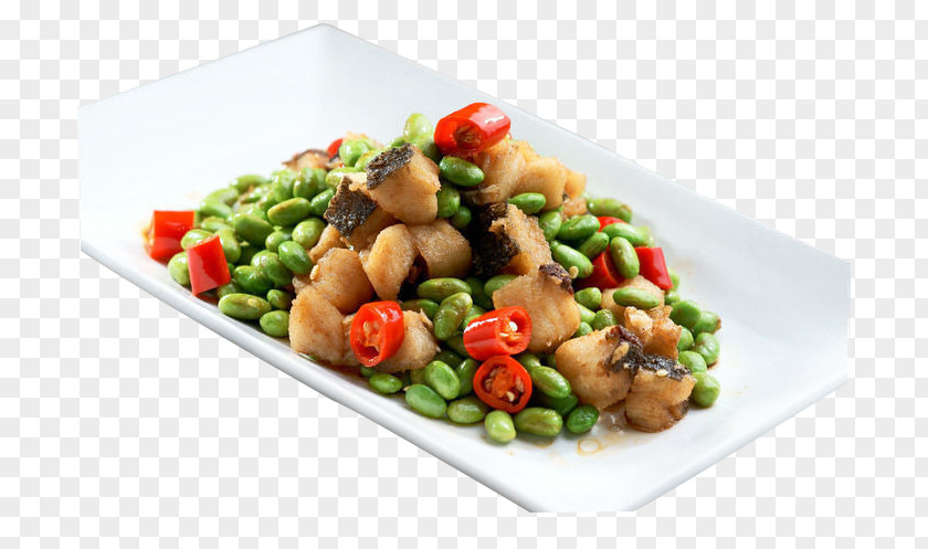 Xiang Fried Peas Chicken Hot Vegetarian Cuisine Edamame Frying PNG