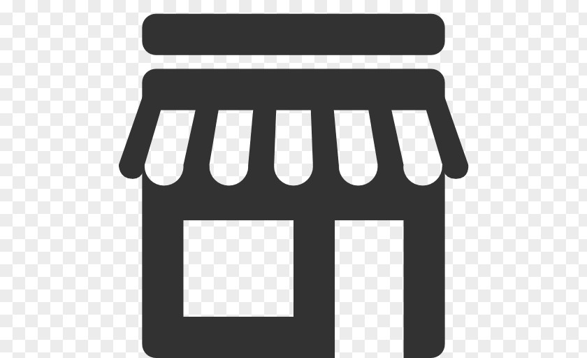 Black & White Retail Shopping Icon Design PNG