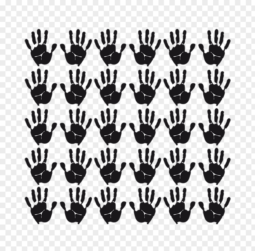 Hand Sticker Decoratie Black Display Window Shop PNG