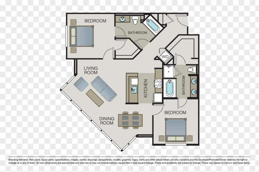 House 3D Floor Plan PNG