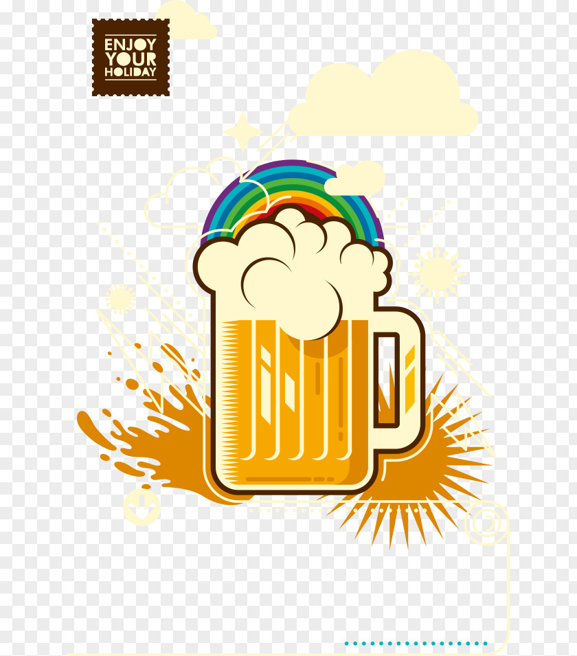 Vector Cartoon Beer Poster Oktoberfest PNG