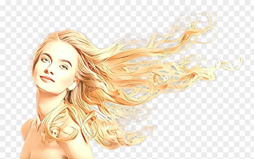 Layered Hair Surfer Blond Hairstyle Beauty Skin PNG