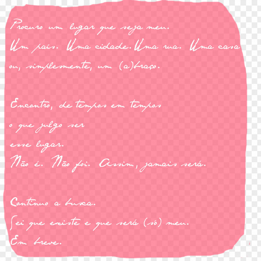 Line Handwriting Pink M Font PNG