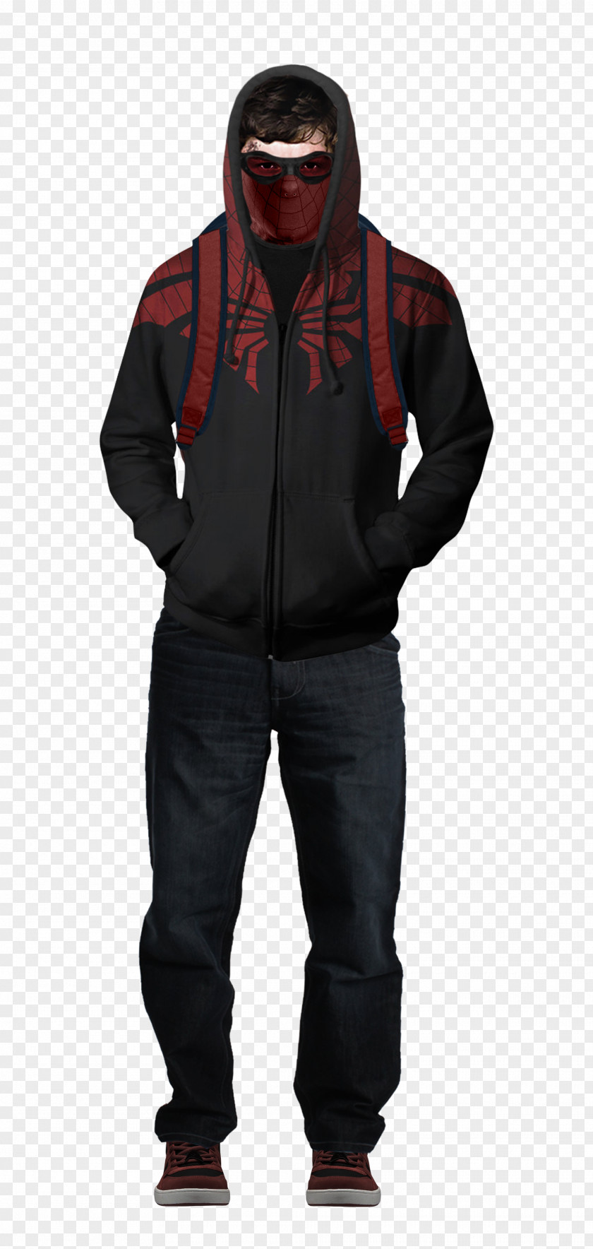 Spider-man Hoodie Spider-Man Suit Costume Jacket PNG