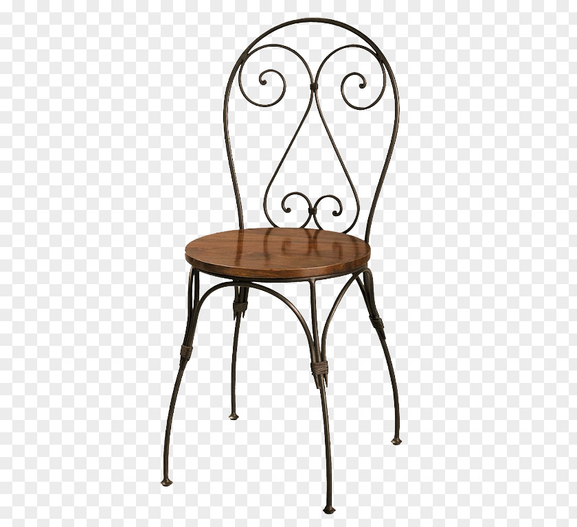 Chair No. 14 Table Wrought Iron Furniture PNG