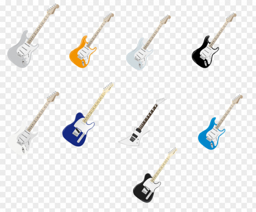 Colored Guitar Musical Instrument Elements, Hong Kong PNG