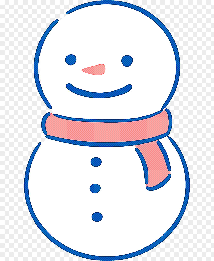 Snowman Line Art PNG