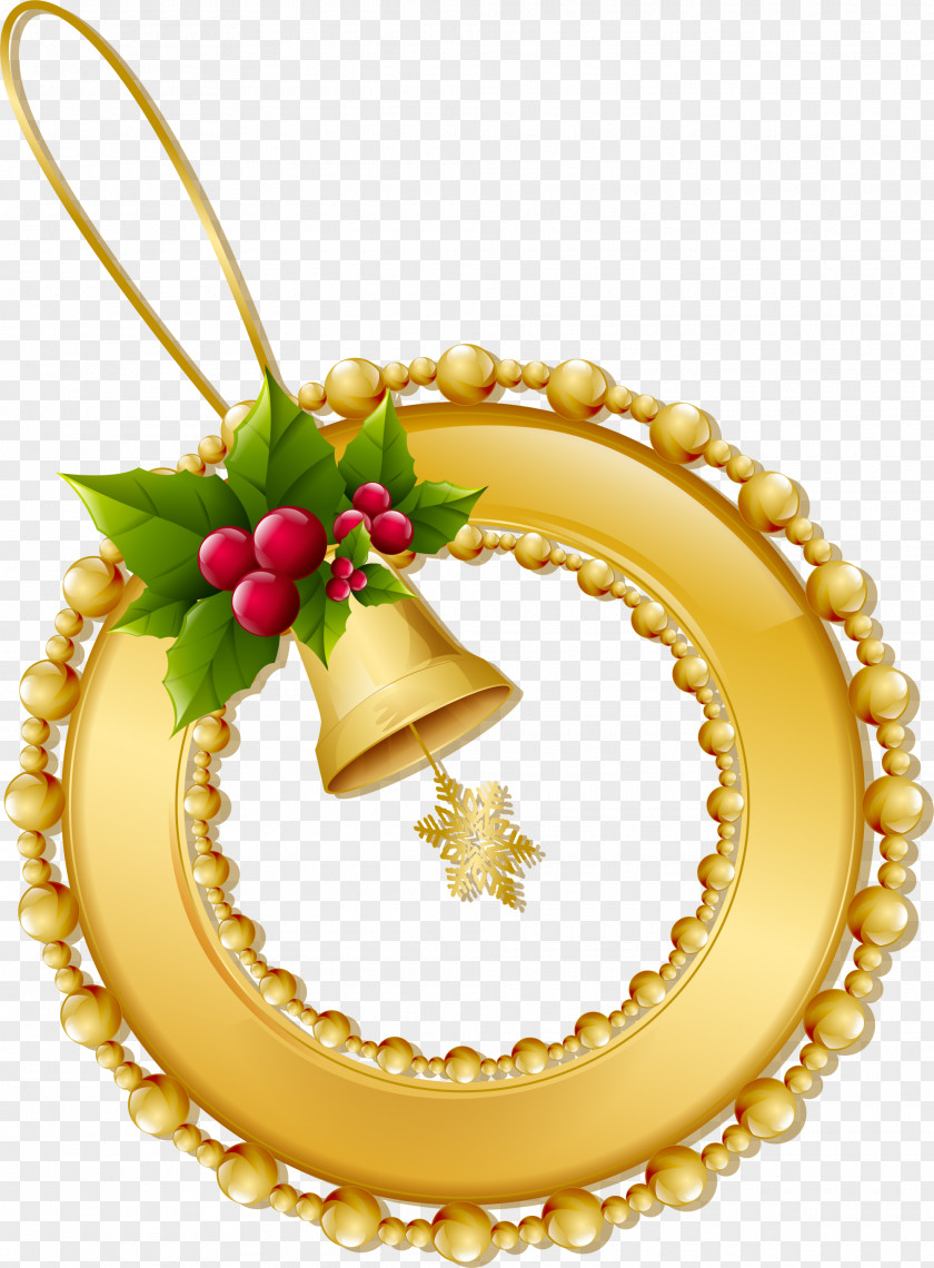 Yellow Bell Ornaments Gratis Download Clip Art PNG