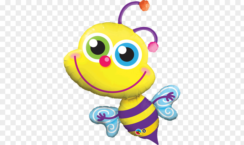 Bee Insect Mylar Balloon Shape PNG