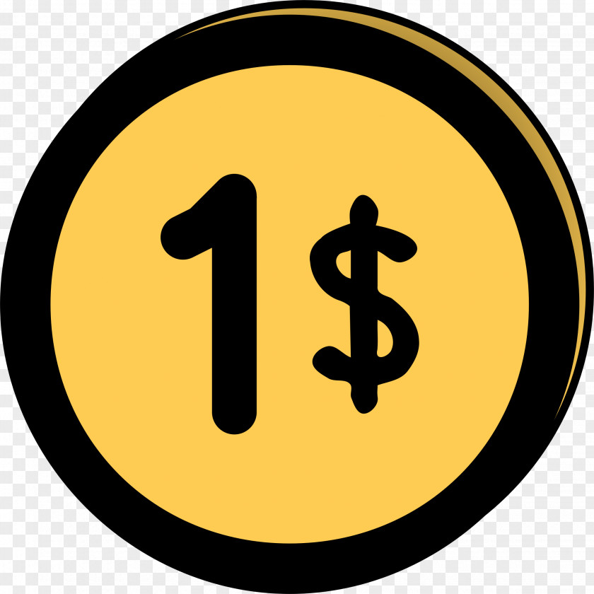 Dollar Coin Clip Art PNG