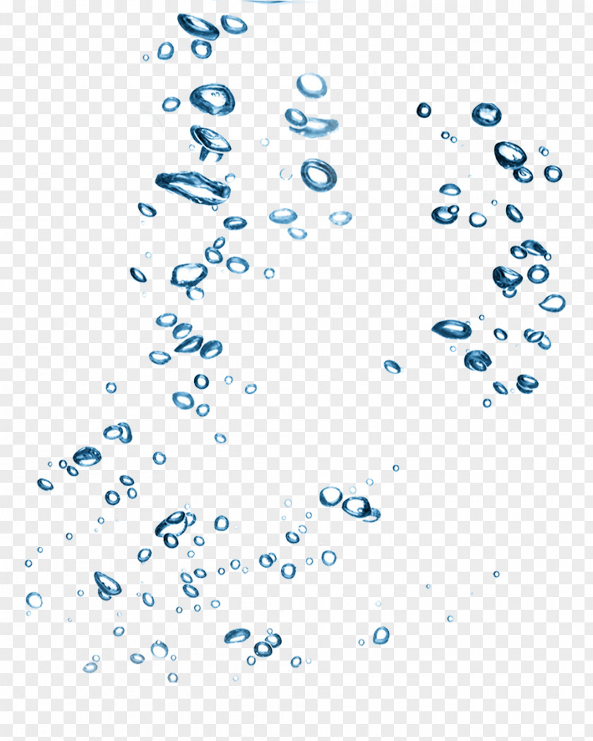 Blue Water Droplets Effect Elements Drop Euclidean Vector Element PNG