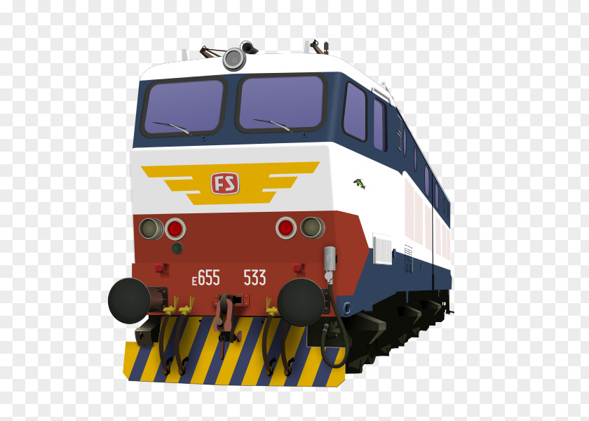 Caiman Electric Locomotive Train Rail Transport Trento PNG