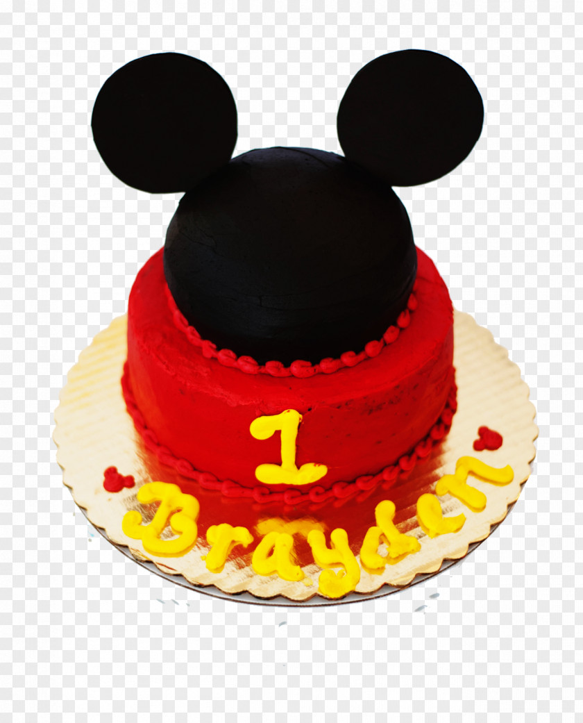 Mickey Mouse Birthday Torte Cake Fruitcake Sugar Paste PNG