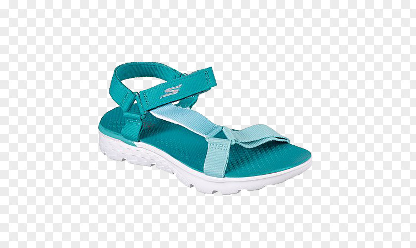 Skechers Shoes For Women 14677 Women's On The Go 400 Jazzy Sandal,Aqua,6 Shoe Slide PNG