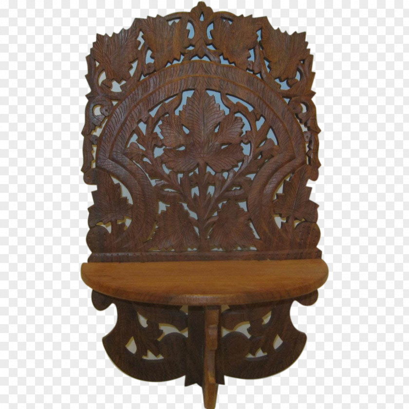 Antique Carved Exquisite Shelf Wood Carving Bracket Furniture PNG