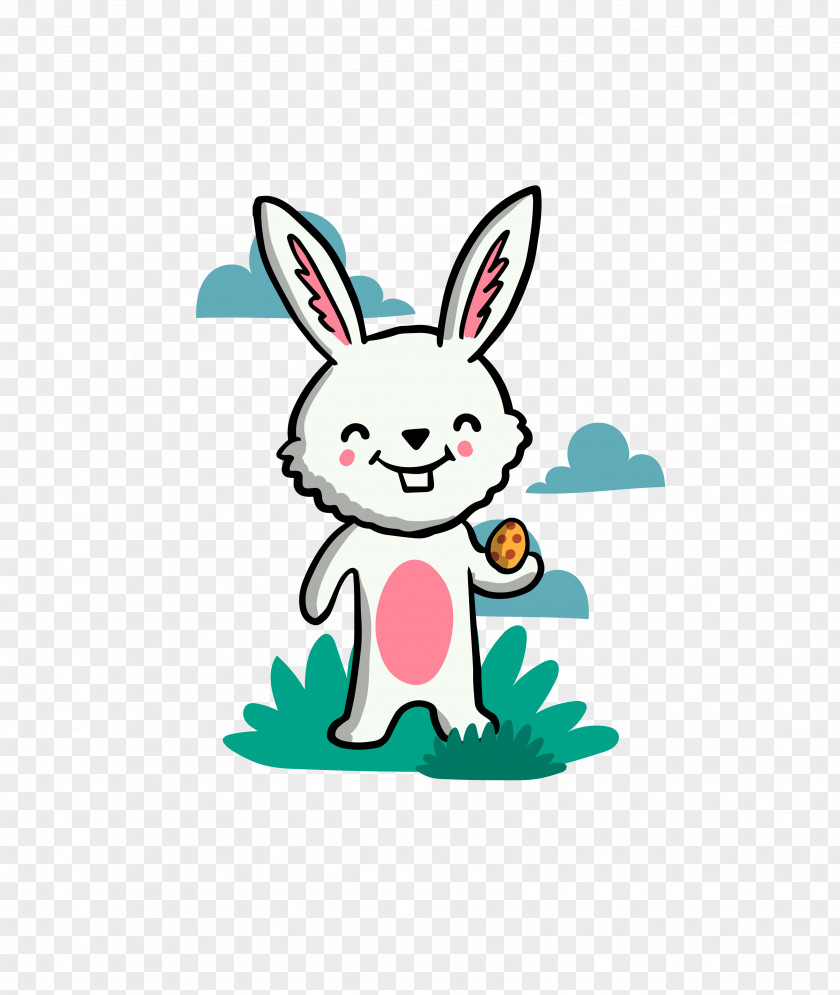 Cute Bunny Easter White Rabbit European PNG