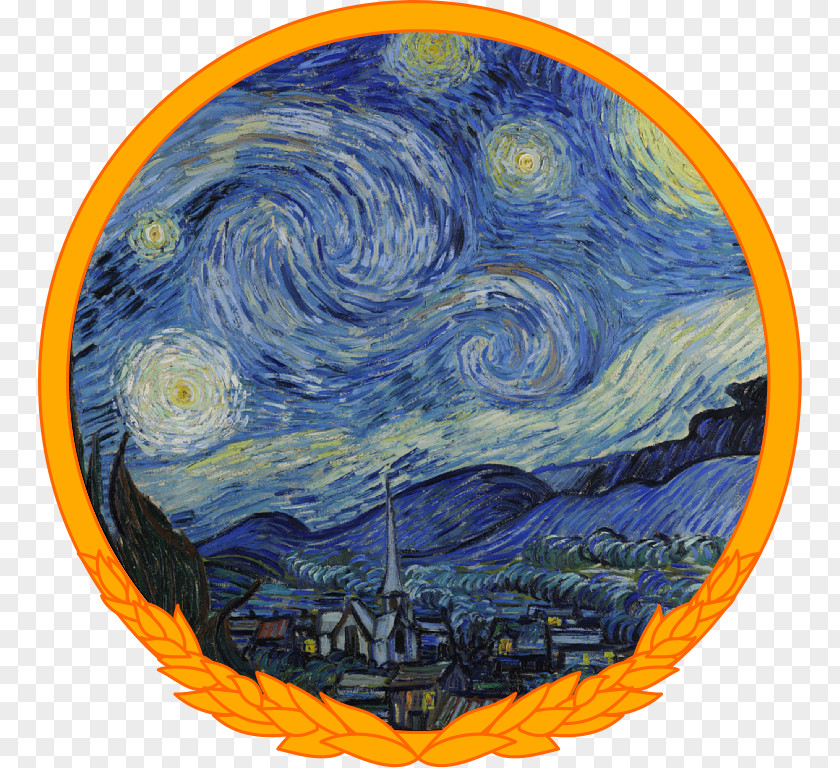 Painting The Starry Night Over Rhône Artist PNG