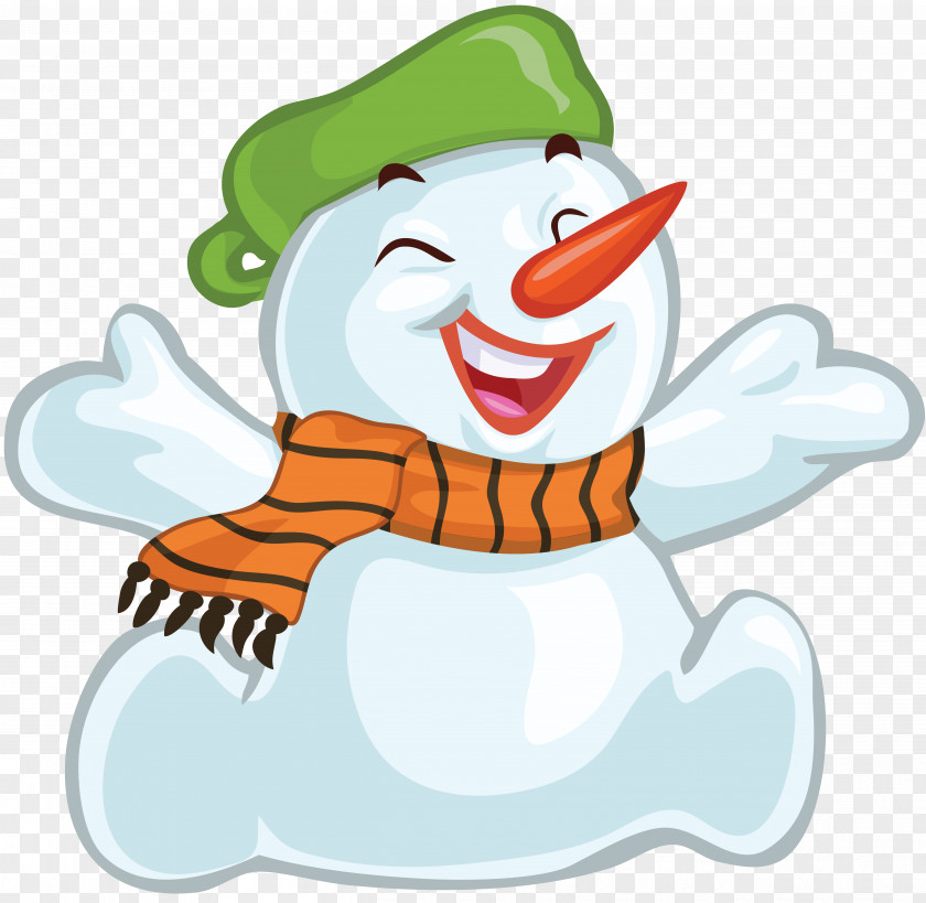 Snowman Cartoon Drawing PNG