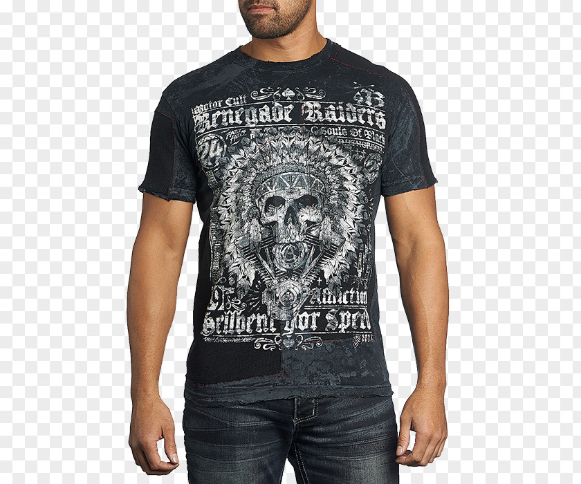 T-shirt Affliction Clothing Crew Neck Adidas PNG
