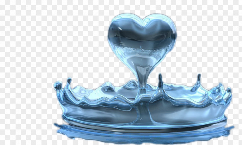 Heart-shaped Water Droplets Quran Allah Salah Islam Love PNG