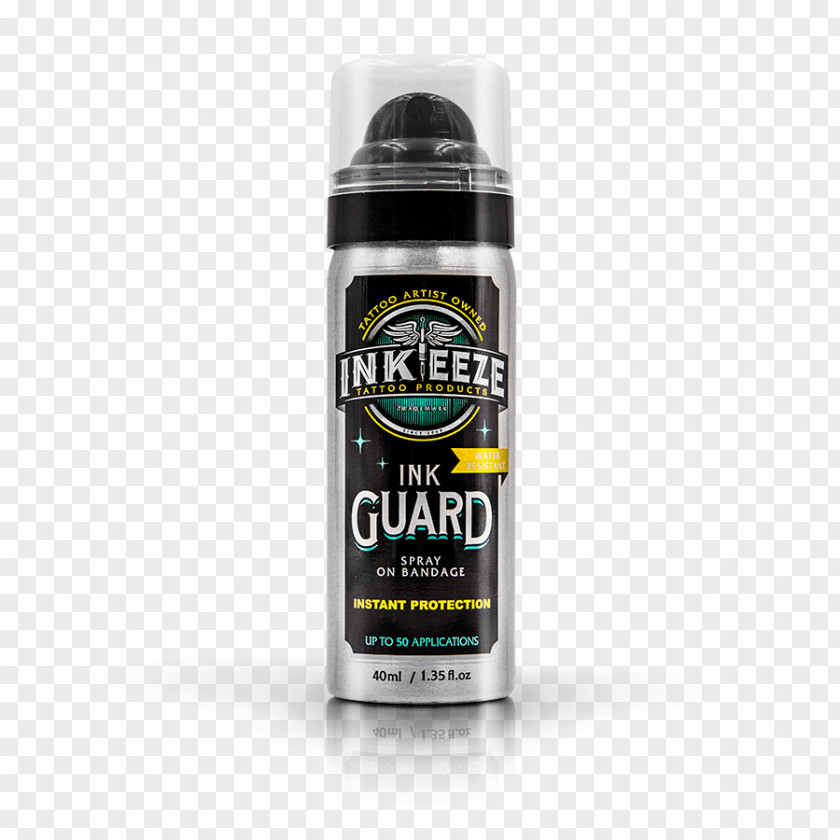 Ink Spray Tattoo Aerosol Liquid Bandage PNG