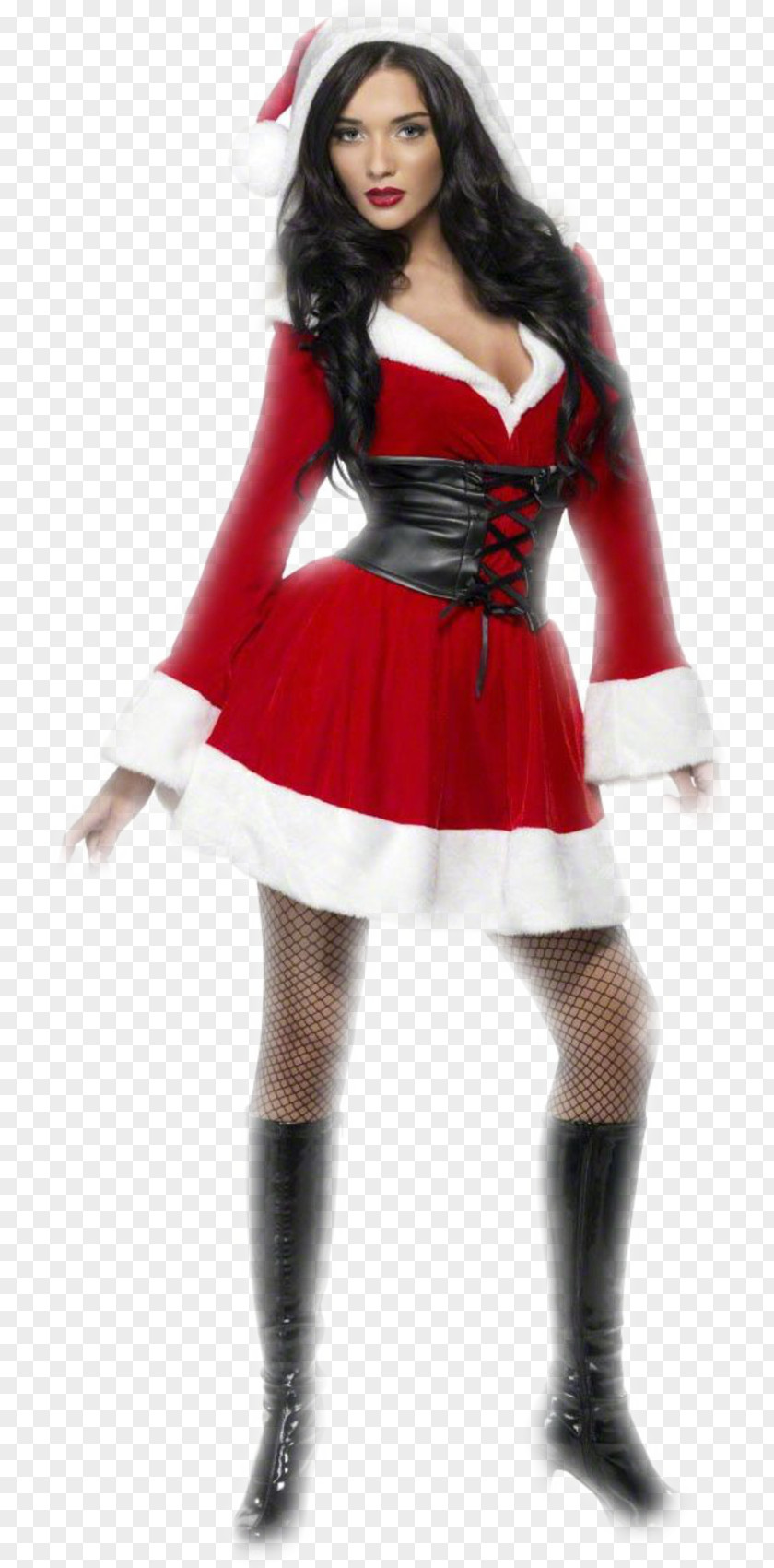 Santa Claus Mrs. Costume Party Suit PNG