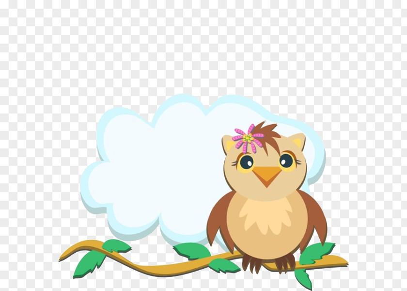 Cartoon Tree Thinking Birds Owl Bird Royalty-free Logo PNG