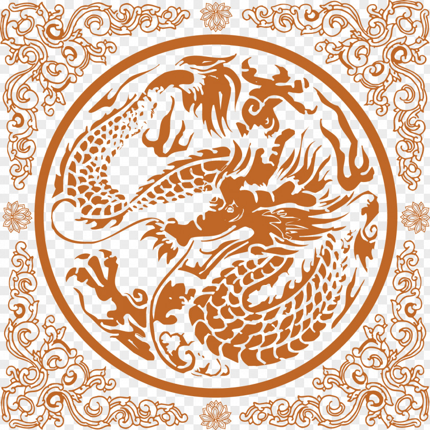 Dragon China Chinese Art Ornament PNG
