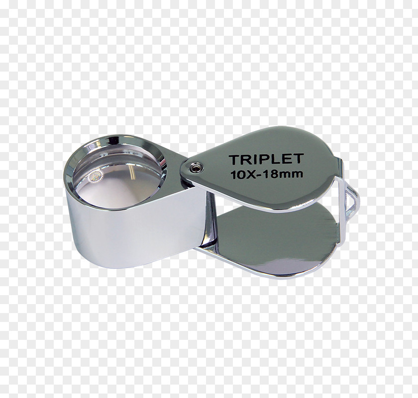 Jewelers Loupe 10X Silver Gold Metal Jewellery PNG