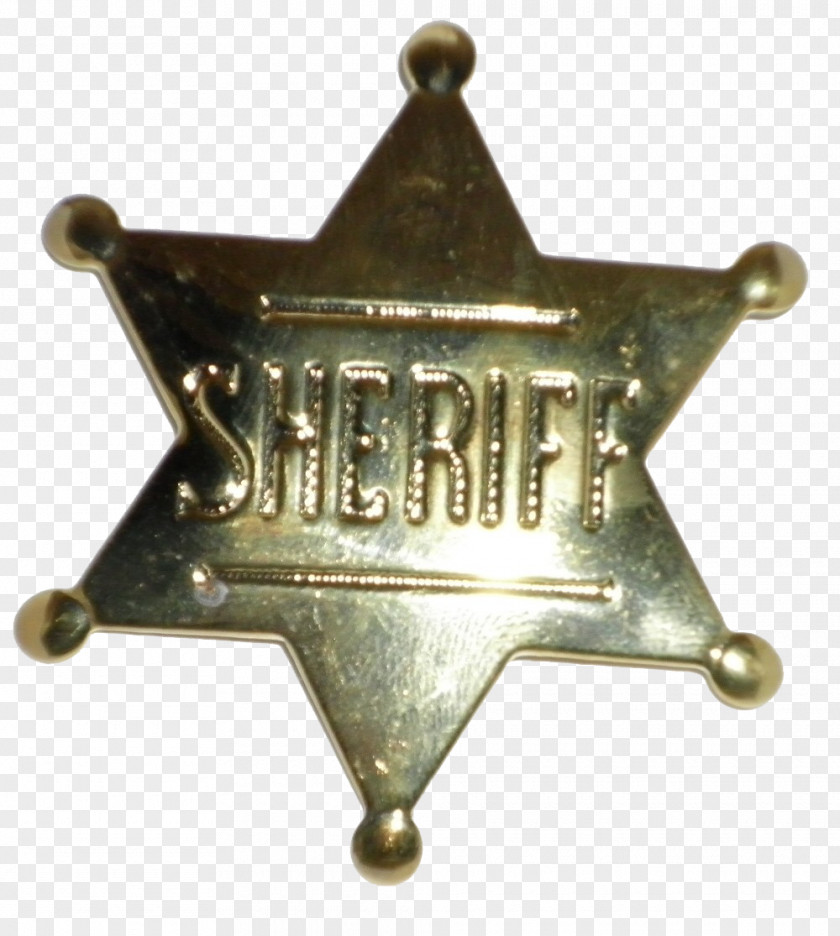 Sheriff American Frontier Badge Star PNG