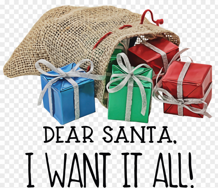 Dear Santa Christmas PNG